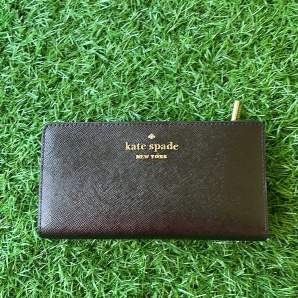 Kate Spade Staci Large Slim Bifold Wallet Black